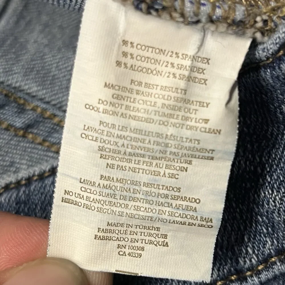 Peter Millar Crown Crafted Jeans 38x34 True Blue Wash Tailored Fit Stretch